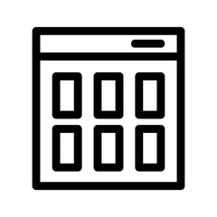 layout icon or logo isolated sign symbol vector illustration - high quality black style vector icons
