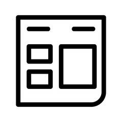 layout icon or logo isolated sign symbol vector illustration - high quality black style vector icons
