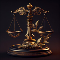 Golden scales of justice,generative ai