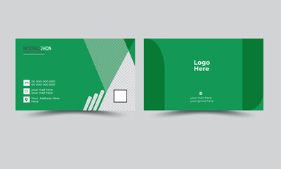 Modern business card with company logo. Visiting card for business and personal use.

