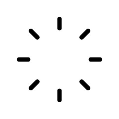 loading icon or logo isolated sign symbol vector illustration - high quality black style vector icons
