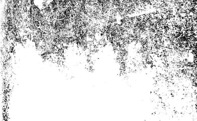 Rough black and white texture vector. Distressed overlay texture. Grunge background. Abstract textured effect. Vector Illustration. Black isolated on white background. EPS10