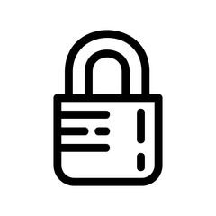 lock icon or logo isolated sign symbol vector illustration - high quality black style vector icons
