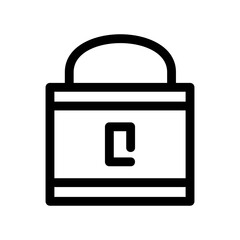 Obraz premium lock icon or logo isolated sign symbol vector illustration - high quality black style vector icons 