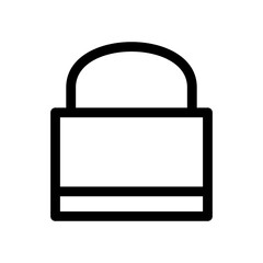 lock icon or logo isolated sign symbol vector illustration - high quality black style vector icons