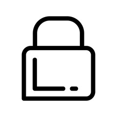 lock icon or logo isolated sign symbol vector illustration - high quality black style vector icons
