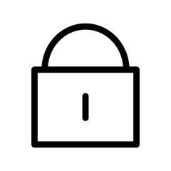 lock icon or logo isolated sign symbol vector illustration - high quality black style vector icons
