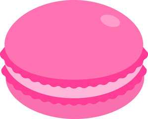 Macaron Dessert Icon Element illustration Flat style