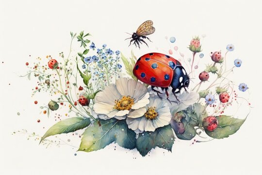 Ladybug Watercolor Images – Browse 11,903 Stock Photos, Vectors, and ...