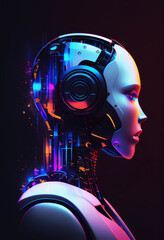 Artificial intelligence AI chatbot. Digital chatting, Chatbot, robot application. Generative AI. 8