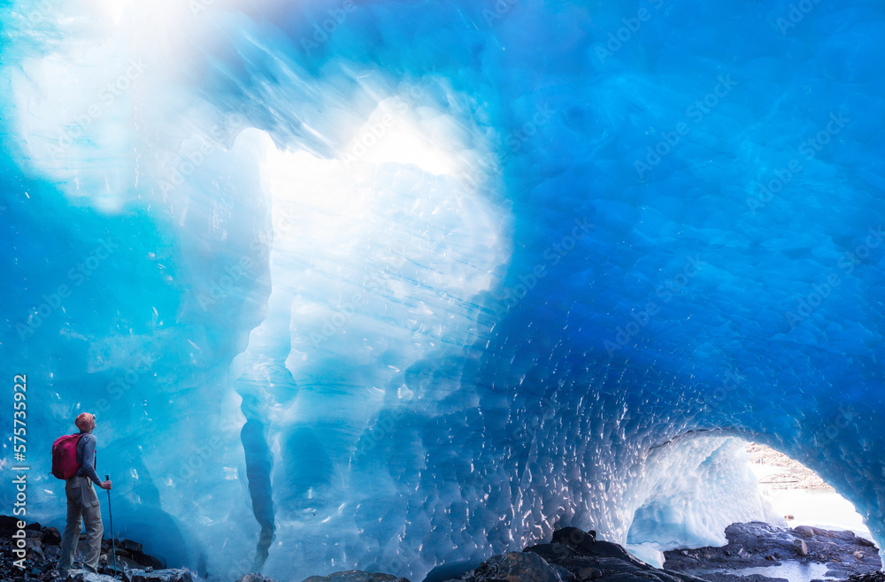 Wall mural ice cave