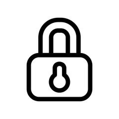 lock icon or logo isolated sign symbol vector illustration - high quality black style vector icons
