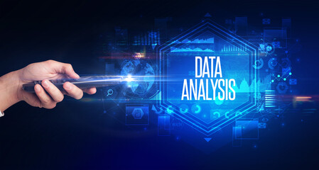 hand holding wireless peripheral, cyber security concept
