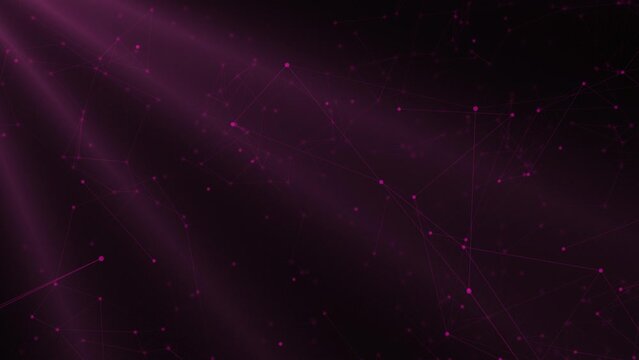 abstract loop color geometrical background with lines and dots.
