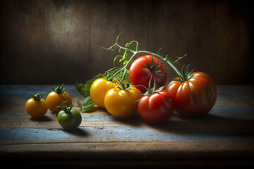 Tomatoes on the vine