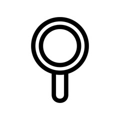 magnifying glass icon or logo isolated sign symbol vector illustration - high quality black style vector icons
