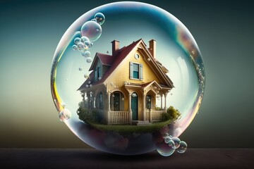 Housing bubble, housing crisis, foreclosure. Generative AI.