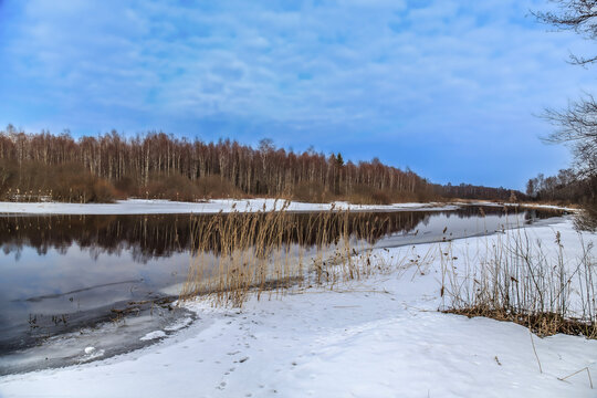 river in winter