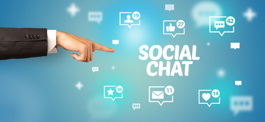 Close-Up Of Cropped Hand Pointing