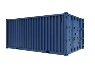 Shipping Cargo Container Twenty Feet&nbsp;for Logistics and Transportation on White Background