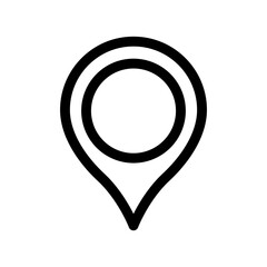 map pin icon or logo isolated sign symbol vector illustration - high quality black style vector icons
