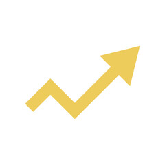 arrow up. graph with arrow. vector illustration. career growth. ladder. success. arrow up stairs. schedule. business. flat icon, symbol, object or sign. web