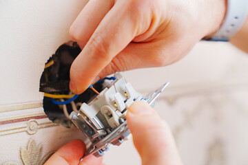 connection of the switch, replacement and repair of electrical appliances. 
