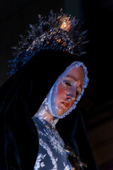 Nuestra Señora de la Soledad, procesionando por Toledo, España