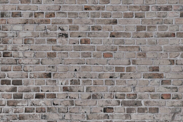 Brick wall texture. Beige brick pattern background