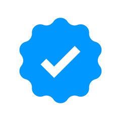 Verified vector icon. Account verification. Verification icon