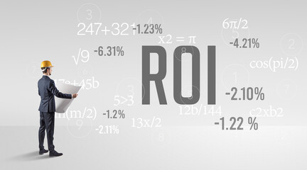 Engineer in hard hat with abbreviation