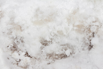 Obraz na płótnie Canvas Close up photo texture of grunge snow surface.