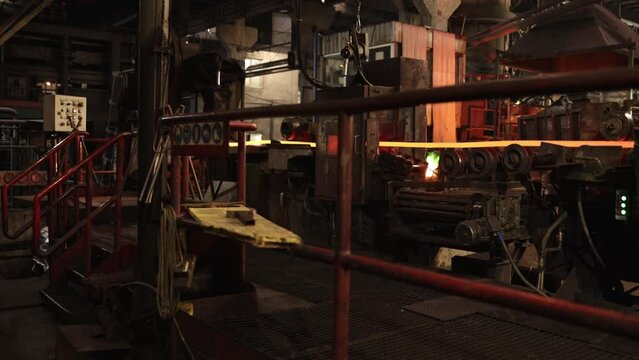 Cable factory, Copper manufacturing, welding wire. Copper wire and cable production in coils in an industrial plant where copper is produced, mittal steel's industrial plant for cable production