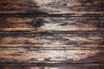 Close up photo texture of old wood plank surface, horizontal view.