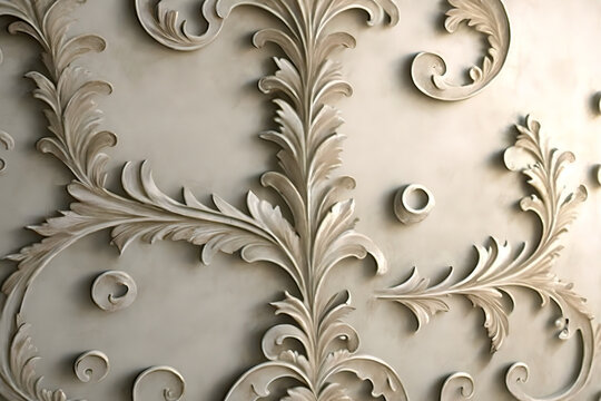 Decorative Venetian Stucco Texture By Matteo Rossi Has An Elegant And Refined Look With Subtle Variations In Color And Texture, Adding Depth And Interest To Any Design. Generative Ai