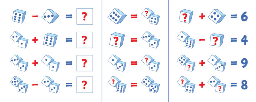 Math puzzle. Educational game for children. Choose correct answer. Funny vector illustration. Isolated on white background