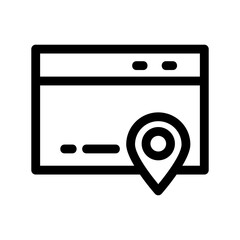 navigation app icon or logo isolated sign symbol vector illustration - high quality black style vector icons
