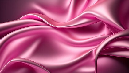 Obraz premium Soft pastel colors and a glossy satin texture give this abstract background a calming feel, perfect for creating a peaceful atmosphere in any design. Generative AI