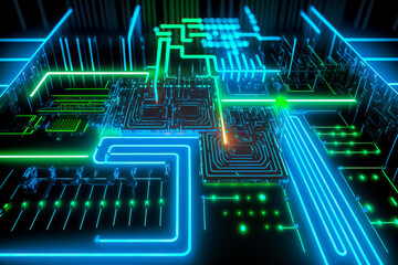 IT-Systemtechnik, Leiterbahnen, ki generated