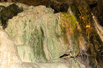 Saint Beatus caves near Interlaken at the lake of Thun in Switzerland