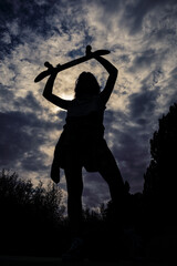 silhouette of a person