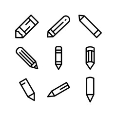 pencil icon or logo isolated sign symbol vector illustration - high quality black style vector icons
