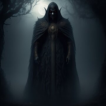 Fototapeta Demon of Darkness - Creature - Magical - Powerful - Fantasy - Stylized - Game Character - Demon Hero – Warrior