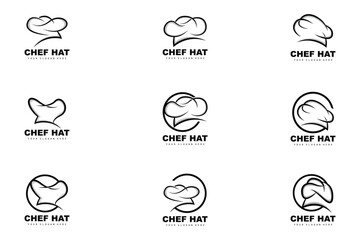 Chef Hat Logo, Restaurant Chef Vector, Design For Restaurant, Catering, Deli, Bakery