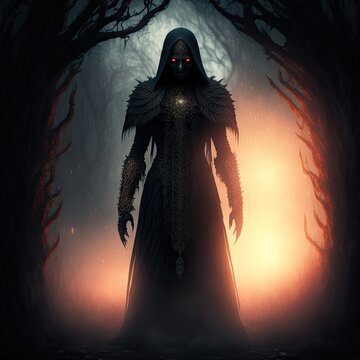 Fototapeta Demon of Darkness - Creature - Magical - Powerful - Fantasy - Stylized - Game Character - Demon Hero - Warrior