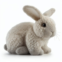 simple toy bunny 3d illustration, generative ai.