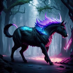 Obraz na płótnie Canvas Creature - Animal - Fantasy - Stylized - Game Character - Animal Hero - Warrior