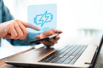 Elegant hand touch battery with full of energy