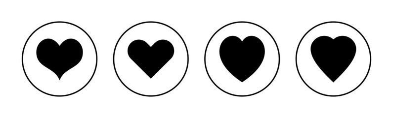 Love icon vector for web and mobile app. Heart sign and symbol. Like icon vector.