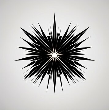 black and white explosion